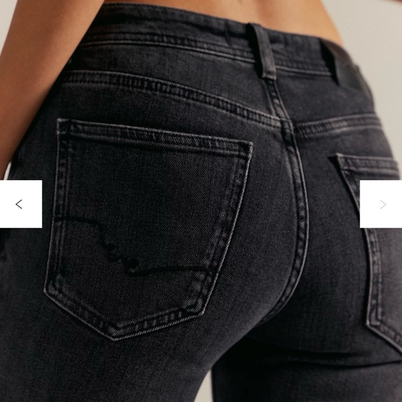 Free People Denim - Free People Charcoal Flare Jeans - We The Free Love Bomb Flare Jeans